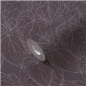 Papeldecor|Papier peint floral moderne gris et violet|Papier Peint