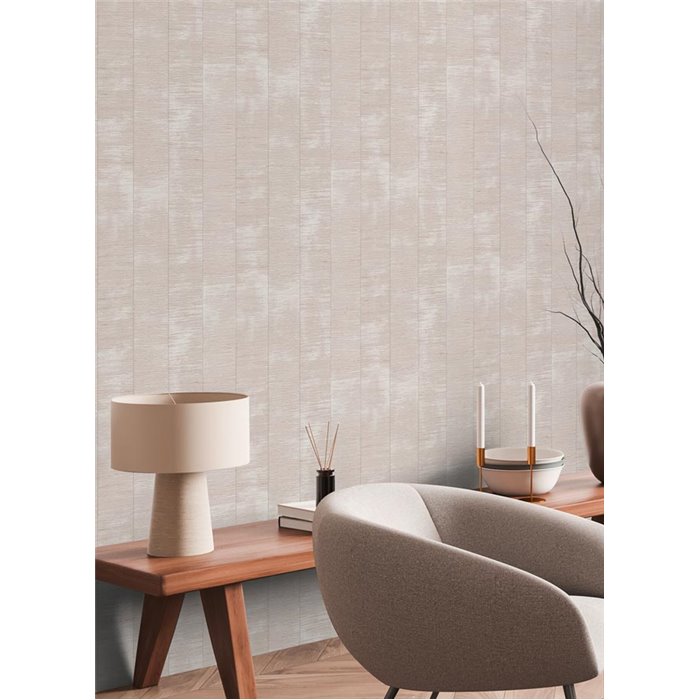 Papeldecor|Tapete Modern Raffia gefärbt Beige und Grau|Tapeten