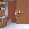 Papeldecor|Tapete Effekt Raffia Orange und Rot|Tapeten