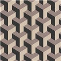 Papeldecor|Tapete Retro Modern Geometrisch Muster Metallisch|Tapeten