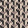 Papeldecor|Tapete Retro Modern Geometrisch Muster Metallisch|Tapeten