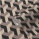 Papeldecor|Tapete Retro Modern Geometrisch Muster Metallisch|Tapeten