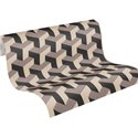 Papeldecor|Retro Modern Metallic Geometric Pattern Wallpaper|Wallpaper