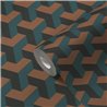 Papeldecor|Papel pintado geométrico 3D azul y verde|Papel Pintado