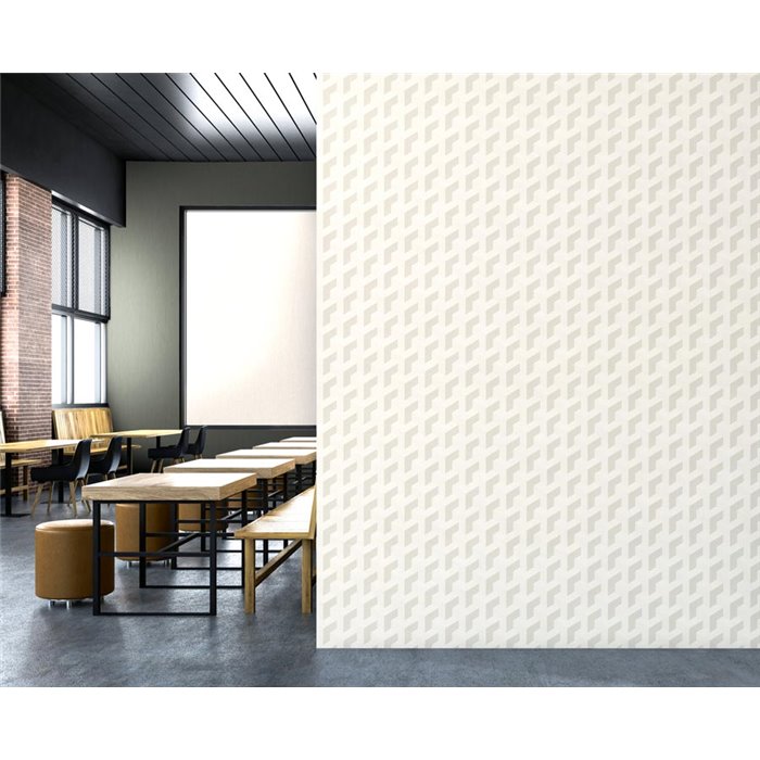 Papeldecor|Modern Geometric Style White and Gray Wallpaper|Wallpaper