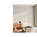 Papeldecor|Papel pintado geométrico estilo moderno blanco y gris|Papel Pintado