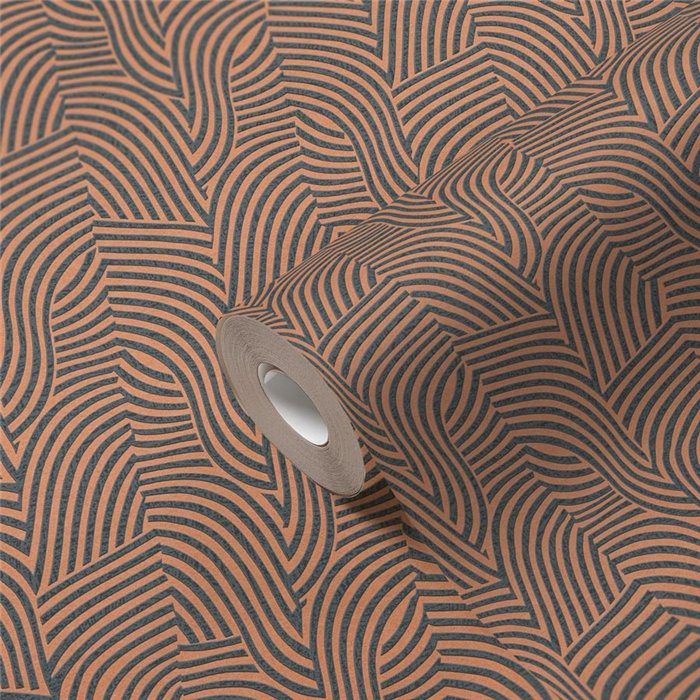 Papeldecor|Papier peint moderne doré et noir|Papier Peint