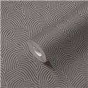 Papeldecor|Papier peint moderne gris métallisé motif abstrait|Papier Peint