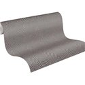 Papeldecor|Modern Abstract Pattern Metallic Gray Wallpaper|Wallpaper