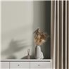 Papeldecor|Modern Metallic Shiny Cream and White Wallpaper|Wallpaper