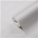 Papeldecor|Papel pintado moderno brillo metalizado blanco crema|Papel Pintado