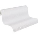 Papeldecor|Papier peint moderne brillant métallisé blanc crème|Papier Peint