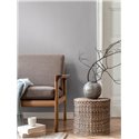 Papeldecor|Papier peint faux uni gris effet textile|Papier Peint