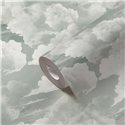 Papeldecor|Tapete Flauschige Wolken Weiß und Grau|Tapeten