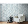 Papeldecor|Soft Clouds Blue and White Wallpaper|Bathroom