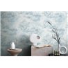 Papeldecor|Soft Clouds Blue and White Wallpaper|Bathroom