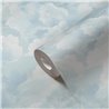 Papeldecor|Soft Clouds Blue and White Wallpaper|Bathroom