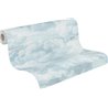 Papeldecor|Soft Clouds Blue and White Wallpaper|Bathroom
