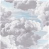 Papeldecor|Papier peint nuages bleu et gris, style sophistiqué|Papier Peint