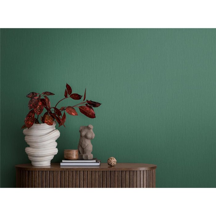 Papeldecor|Papier peint uni rayé vert|Couleurs Unies