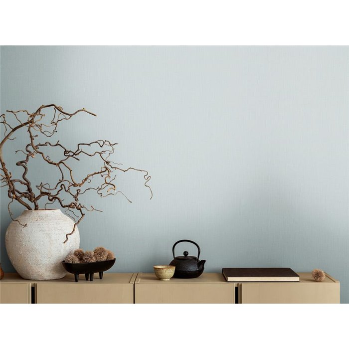 Papeldecor|Tapete Fake Uni Gestreift Hellblau|Einfarbige Farben