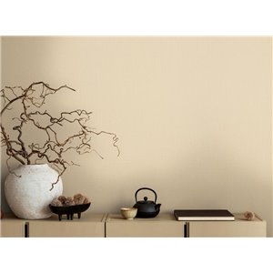 Papeldecor|Plain Beige Striped Wallpaper|Solid Colors 2