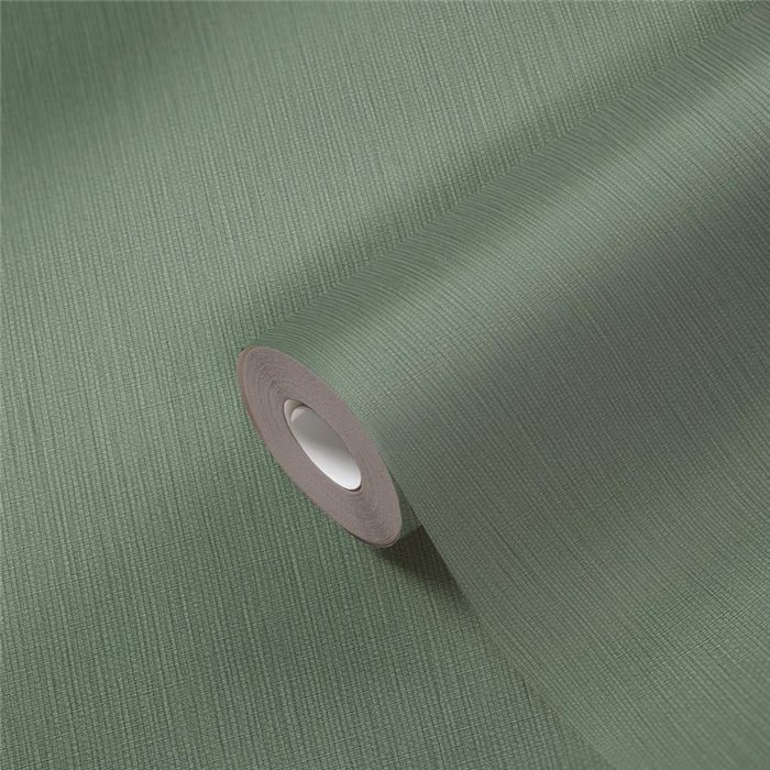 Papeldecor|Papier peint uni vert rayé avec texture|Couleurs Unies