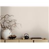 Papeldecor|Plain White and Cream Textured Striped Wallpaper|Solid Colors