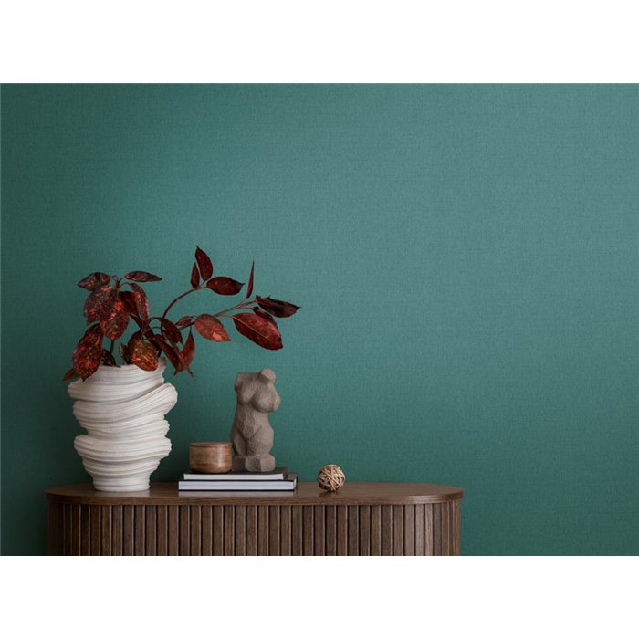 Papeldecor|Tapete Uni Strukturiert Blau und Grün|Einfarbige Farben
