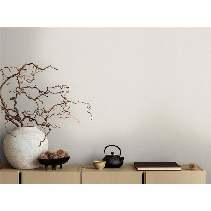 Papeldecor|Papier peint uni rayé blanc|Couleurs Unies