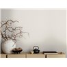 Papeldecor|Plain White Striped Wallpaper|Solid Colors