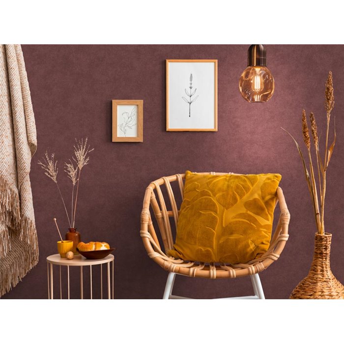 Papeldecor|Papier peint stucco rouge|Imitation Bois