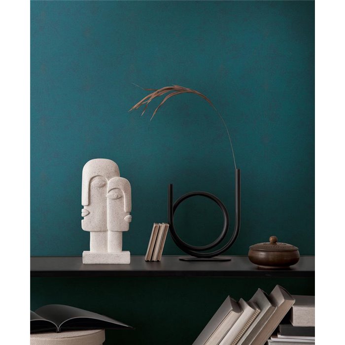 Papeldecor|Papel pintado efecto estuco azul y verde|Imitacion Madera