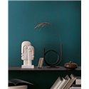 Papeldecor|Papier peint effet stuc bleu et vert|Imitation Bois