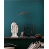 Papeldecor|Papier peint effet stuc bleu et vert|Imitation Bois