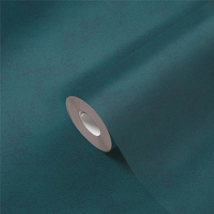 Papeldecor|Stucco Effect Blue and Green Wallpaper|Wood Imitation