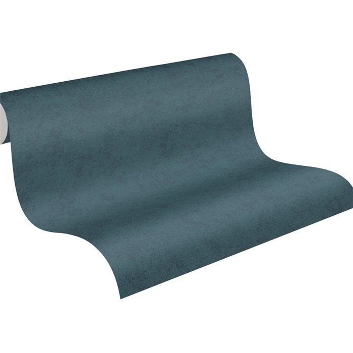 Papeldecor|Stucco Effect Blue and Green Wallpaper|Wood Imitation