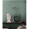 Papeldecor|Green Stucco Effect Wallpaper|Wood Imitation