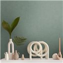 Papeldecor|Green Stucco Effect Wallpaper|Wood Imitation