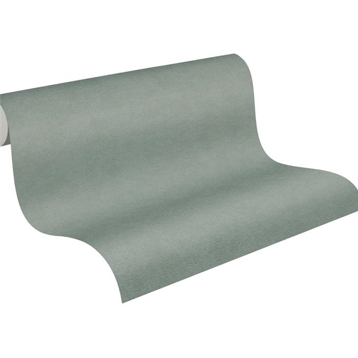 Papeldecor|Green Stucco Effect Wallpaper|Wood Imitation