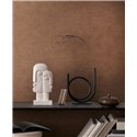 Papeldecor|Tapete Zeitlos Effekt Stuck Braun|Holzimitat