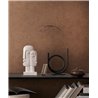 Papeldecor|Tapete Zeitlos Effekt Stuck Braun|Holzimitat