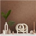 Papeldecor|Tapete Zeitlos Effekt Stuck Braun|Holzimitat