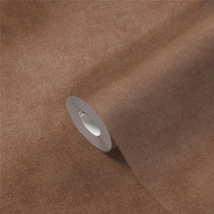 Papeldecor|Papier peint intemporel effet stuc marron|Imitation Bois