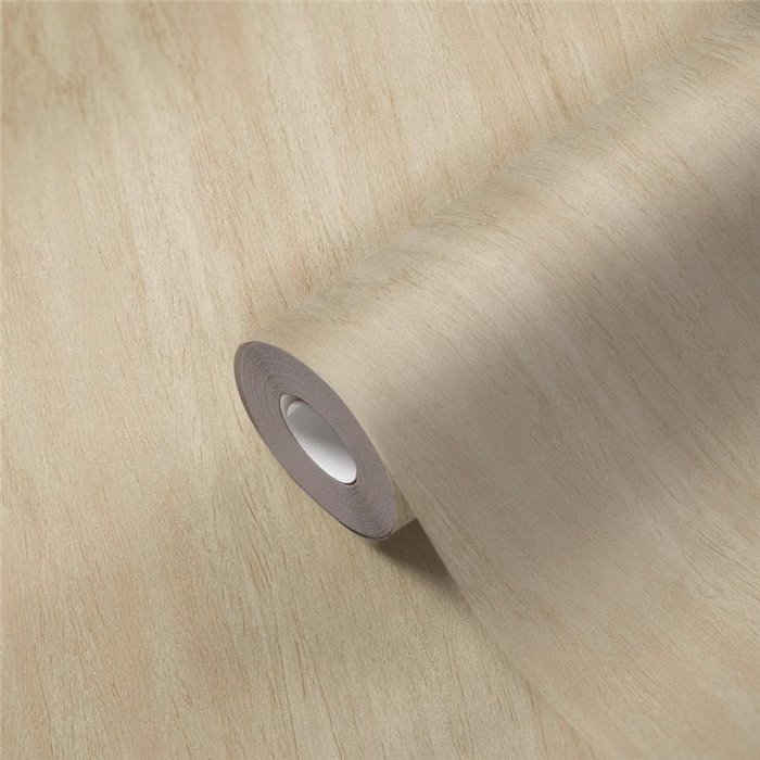 Papeldecor|Papel pintado panel efecto madera beige y crema moderno|Imitacion Madera