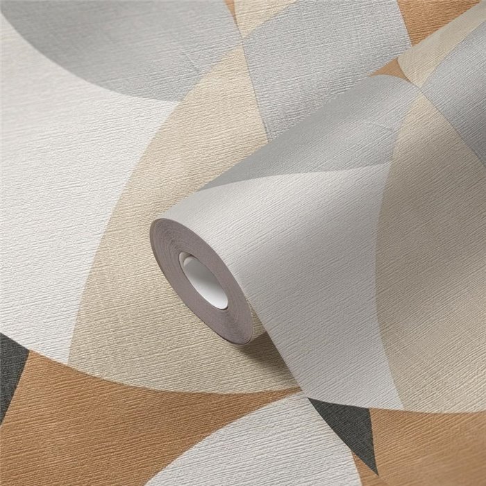 Papeldecor|Papier peint moderne géométrique marron|Géométrique