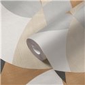 Papeldecor|Papel pintado moderno geométrico marrón|Geométrico