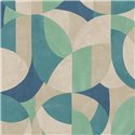 Papeldecor|Papier peint moderne motif géométrique vert|Géométrique