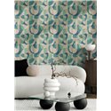 Papeldecor|Papier peint moderne motif géométrique vert|Géométrique