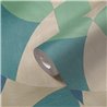 Papeldecor|Papier peint moderne motif géométrique vert|Géométrique
